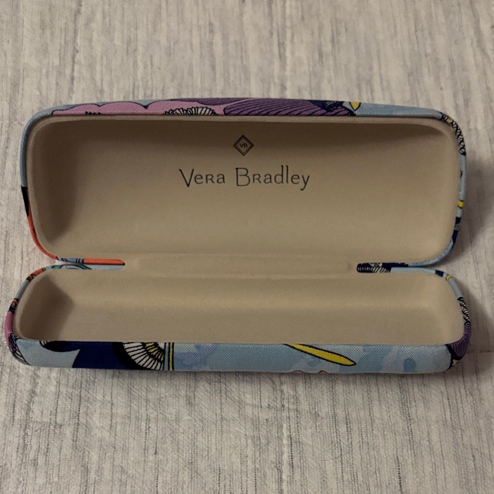 Vera Bradley Butterfly Design Hard Shell Eye Glasses Case - Picture 2 of 8